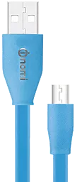 Кабель USB Nomi DCF micro USB 1m Blue - миниатюра 2
