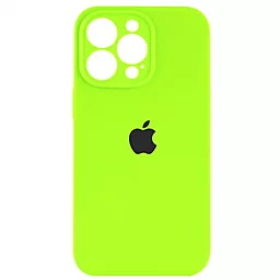 Чехол Silicone Case Full Camera for Apple IPhone 14 Pro Green