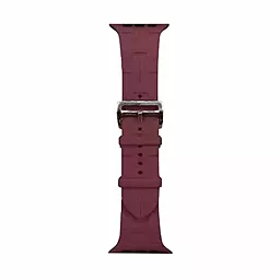 Змінний ремінець для розумного годинника Apple Watch Hermes 42/44/45/49mm Wine Red