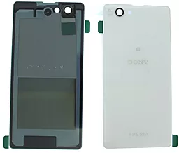 Задняя крышка корпуса Sony Xperia Z1 Compact Mini D5503 со стеклом камеры Original White