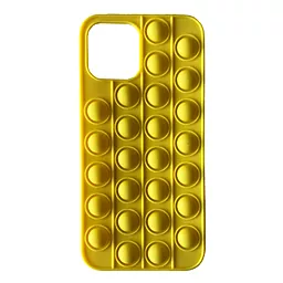 Чехол 1TOUCH 3D Silicone Pop it Blue для Apple iPhone 12, iPhone 12 Pro Yellow