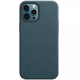 Чехол Apple Leather Case without Logo для iPhone 12 Pro Max Blue