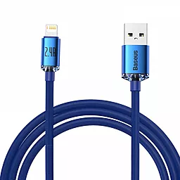 Кабель USB Baseus Crystal Shine Series 2.4A 1.2M Lightning Cable  Blue (CAJY000003)