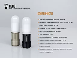 Ліхтарик Fenix CL09 Серый - мініатюра 15