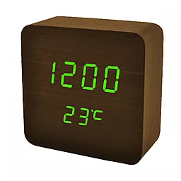 Часы VST VST-872-4 зеленые (корпус коричневый)
