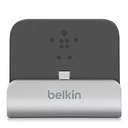 Док-станция зарядное устройство Belkin Charge+Sync Android Dock Silver (F8M389bt) - миниатюра 3