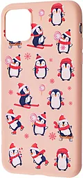 Чехол Wave Fancy Penguins Apple iPhone 12, iPhone 12 Pro Pink Sand