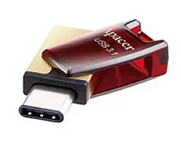 Флешка Apacer AH180 32GB Type-C Dual USB 3.1 Red (AP32GAH180R-1) - миниатюра 3