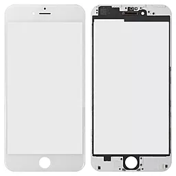 Корпусне скло дисплея Apple iPhone 6 Plus (з OCA плівкою) with frame White