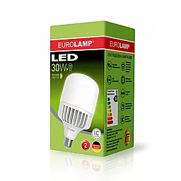 Світлодіодна лампа (LED) EUROLAMP 30W E27 6500K сверхмощная (LED-HP-30276) - мініатюра 2