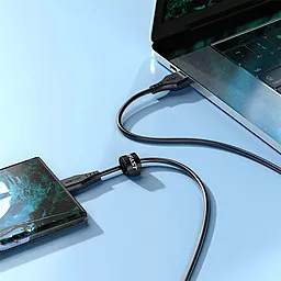 Кабель USB AceFast C3-09 12w 2.4a 1.2m micro USB cable black (AFC3-09B) - миниатюра 3