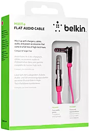 Аудио кабель Belkin MIXIT AUX mini Jack 3.5mm M/M Cable 0.9 м pink (AV10128cw03-PNK) - миниатюра 4