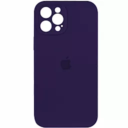 Чехол Silicone Case Full Camera для Apple iPhone 12 Pro Max Berry Purple - миниатюра 2