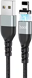 Кабель USB Hoco U96 Traveller Magnetic Lightning  Black