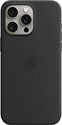Чехол Apple Silicone Case Full with MagSafe and SplashScreen для Apple iPhone 15 Pro Max Black