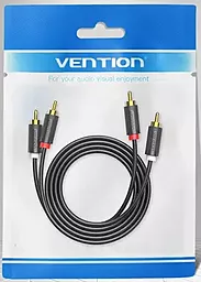 Аудио кабель Vention 2хRCA M/M 1 м cable black (BCMBF) - миниатюра 4