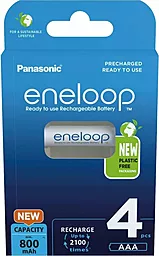 Аккумулятор Panasonic Eneloop AAA 800mAh 4шт (BK-4MCDE/4BE) - миниатюра 4