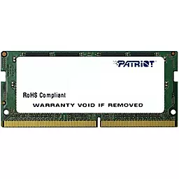 Оперативная память для ноутбука Patriot 4GB DDR4 SODIMM 2133 MHz Patriot (PSD44G213341S)