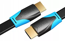 Видеокабель Vention Flat HDMI v2.0 4k 60hz 1m black (VAA-B02-L100) - миниатюра 3