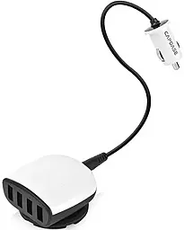 Автомобільний зарядний пристрій Capdase Quartet USB Car Charger Boosta Z4 (6.2 A) White (CA00-7B02) - мініатюра 2