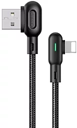 Кабель USB Usams U57 Dual Right-Angle 1.2M Lightning Cable Black (US-SJ455)