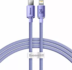 Кабель USB PD Baseus Crystal Shine 20W USB Type-C - Lightning Cable Violet (CAJY000205)