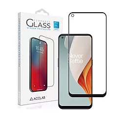 Защитное стекло ACCLAB Full Glue для OnePlus Nord N100 Black (1283126513572)