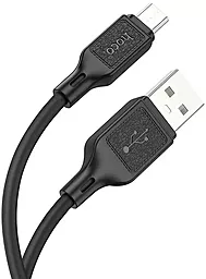 Кабель USB Hoco X90 Cool Silicone 2.4A micro USB Cable Black - миниатюра 2