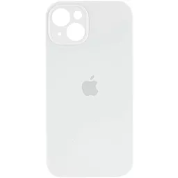 Чехол Silicone Case Full Camera для Apple iPhone 15 Plus white