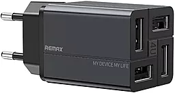 Сетевое зарядное устройство Remax RP-U43 Wanfu 4X USB - А Black - миниатюра 2