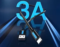 Кабель USB Vention 15w 3a 2m USB Type-C cable black (COKBH) - миниатюра 4