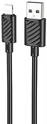 USB Кабель Hoco X88 Gratified 2.4A Lightning Cable Black