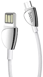 Кабель USB Hoco U62 Simple micro USB Cable Silver