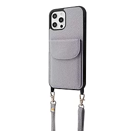 Чехол Wave Leather Pocket Case для Apple iPhone 12 Pro Max Light Purple