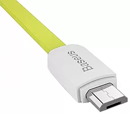 USB Кабель Baseus micro USB Data Cable Yellow / White - мініатюра 3
