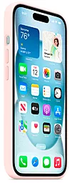 Чехол Apple Silicone Case Full with MagSafe and SplashScreen для Apple iPhone 15 Pro Max Light Pink - миниатюра 3