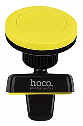 Автодержатель магнитный Hoco Magnetic Air Car Holder Black/Yellow (CA16)
