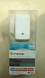 Сетевое зарядное устройство Parmp Dual Usb Home Charger + Dock, Mini, Micro Usb White (DUC-0178210W) - миниатюра 2