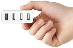 Сетевое зарядное устройство Xiaomi Mi USB Multiple Hub 4 USB (UK вилка) White (CDQ01ZM, GDS4044CN) - миниатюра 4