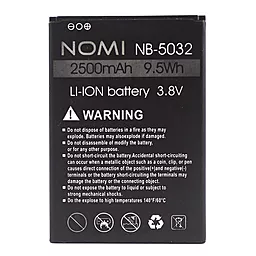 Акумулятор Nomi I5032 Evo X2 / NB-5032 (2500 mAh) 12 міс. гарантії