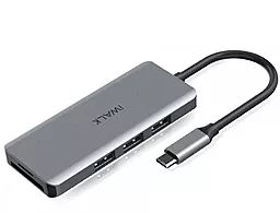 USB Type-C концентратор (хаб) мультипортовий iWalk Station Hub 7-in-1 Gray (ADH006)