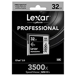 Карта пам'яті Lexar Compact Flash 32GB Professional CFast 3500X (LC32GCRBEU3500) - мініатюра 2