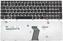Клавиатура для ноутбука Lenovo G580 G585 N580 N585 Z580 Z585 с белой рамкой