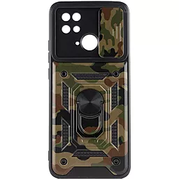 Чехол Epik Camshield Serge Ring Camo для Xiaomi Poco C40 Army Brown - миниатюра 2