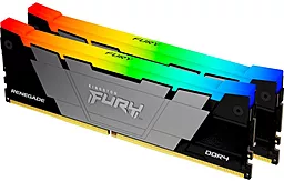 Оперативная память Kingston Fury 64 GB (2x32GB) DDR4 3200 MHz Renegade RGB Black (KF432C16RB2AK2/64)