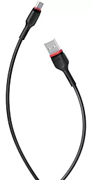 Кабель USB XO NB-P171 Bowling 2.4A micro USB Cable Black
