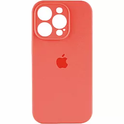 Чехол Silicone Case Full Camera для Apple iPhone 15 Pro Peach