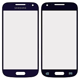 Корпусное стекло дисплея Samsung Galaxy S4 mini I9190, I9192, I9195 Blue