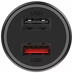 Автомобильное зарядное устройство с быстрой зарядкой Xiaomi Car Charger 37W Black (CC06ZM/GDS4131CN/GDS4147GL) - миниатюра 2