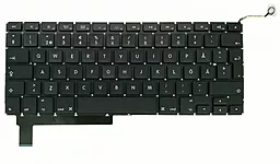 Клавіатура для ноутбуку Apple MacBook Pro A1286 2011 2012 с підсвіткою Light без рамки з SD вертикальний ентер чорна